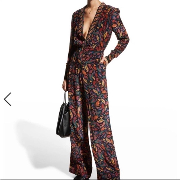 FARM Rio Pants - Farm Rio Women’s Black Mini Pineapples Jumpsuit